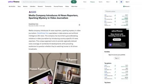 Yahoo Finance feature